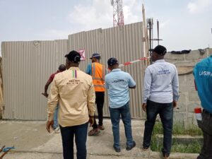 LASPPPA Officials during another enforcement exercise at Eti-Osa