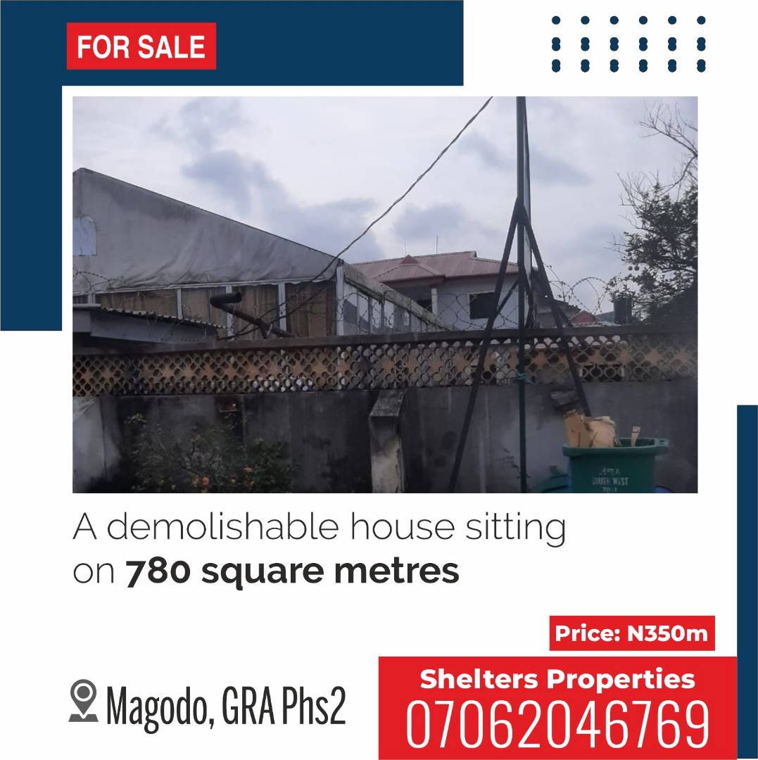 DEMOLISHED HOUSE FOR SALE AT MAGODO GRA PHASE 2 Castles Lifestyle