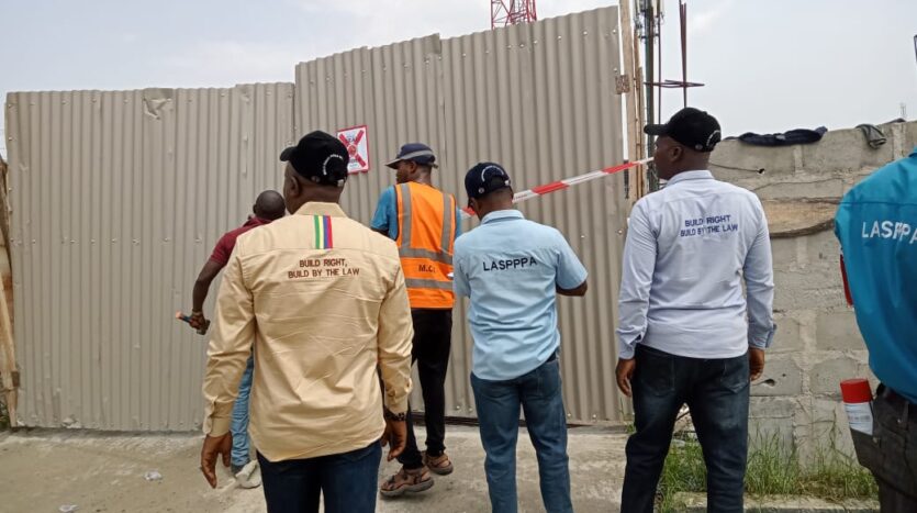 LASPPPA Officials during another enforcement exercise at Eti-Osa