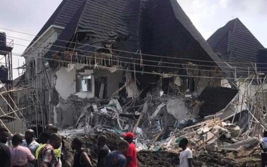 Demolished building in Festac