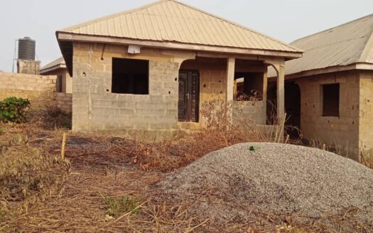 UNFINISHED BUNGALOW ON PLOT OF LAND FOR SALE AT IKORODU